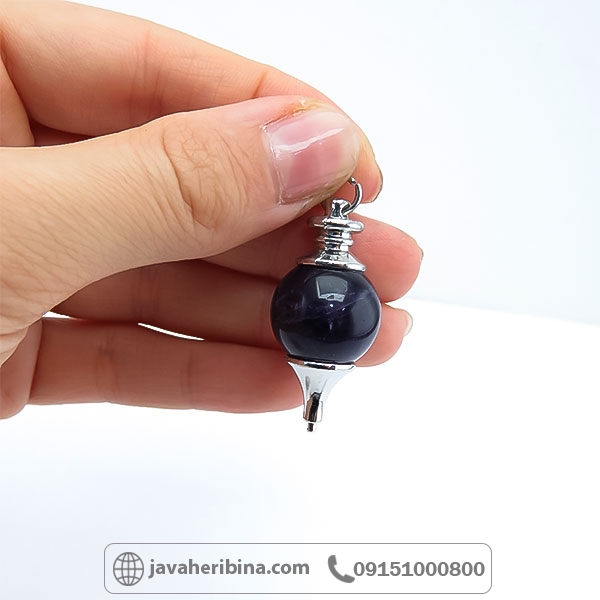 گردنبند آمتیست طرح پاندولی _کد:34734