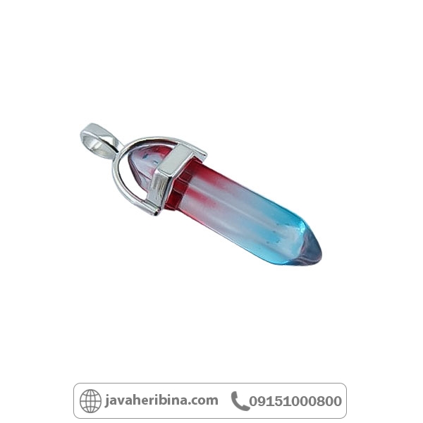 گردنبند کوارتز رنگین کمان خوش رنگ گردنبند کوارتز رنگین کمان خوش رنگ