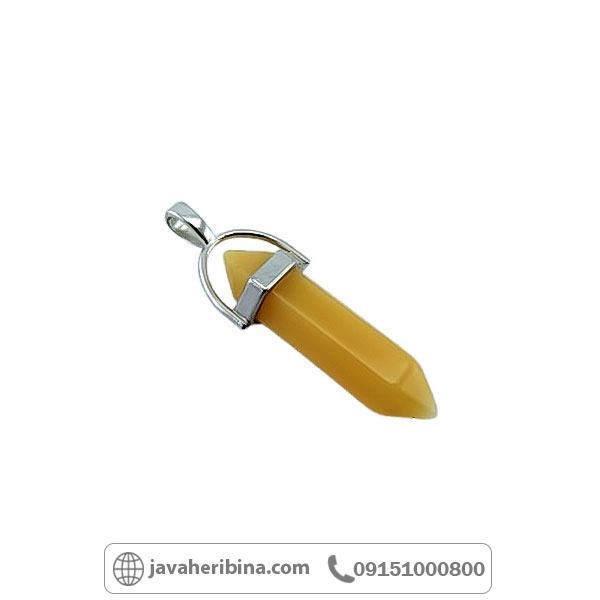 گردنبند عقیق نباتی با تراش خاص و زیبا _کد:34752