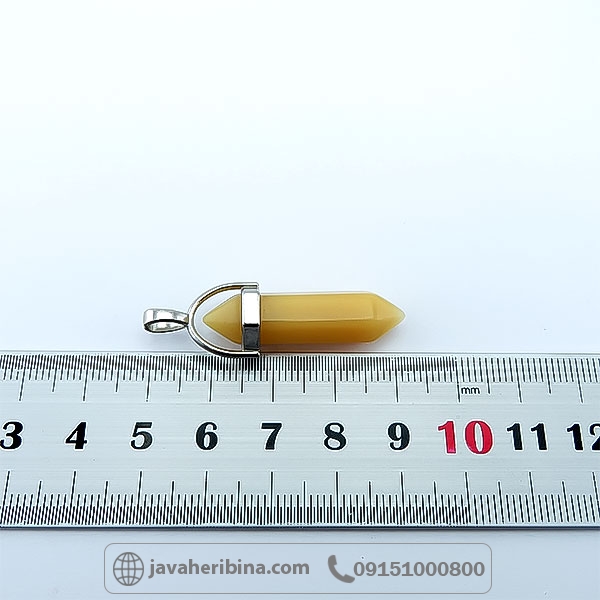 گردنبند عقیق نباتی با تراش خاص و زیبا _کد:34752