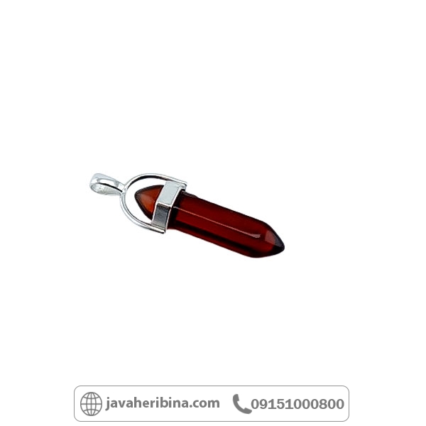 گردنبند کوارتز رنگی با تراش خاص _کد:34753