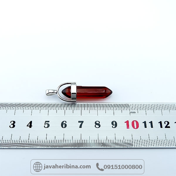 گردنبند کوارتز رنگی با تراش خاص _کد:34753