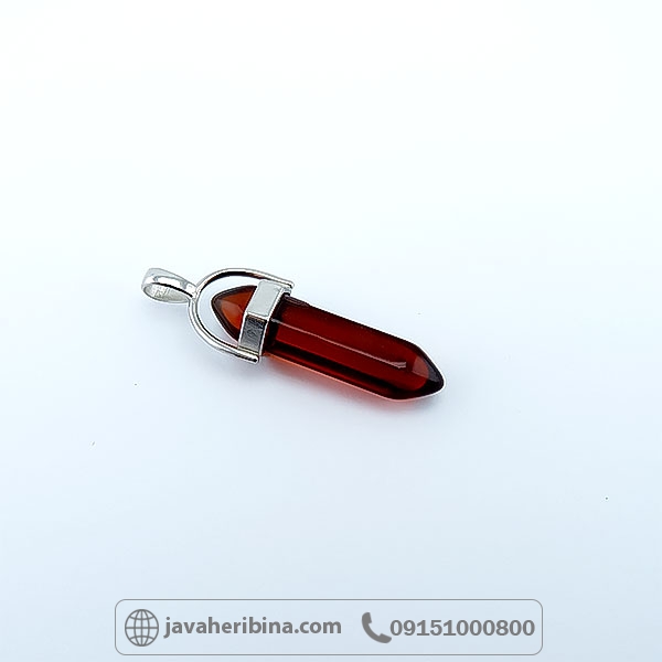 گردنبند کوارتز رنگی با تراش خاص _کد:34753