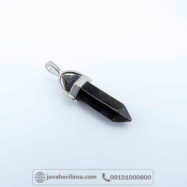 گردنبند کوارتز دودی زیبا و خوش تراش _کد:34761