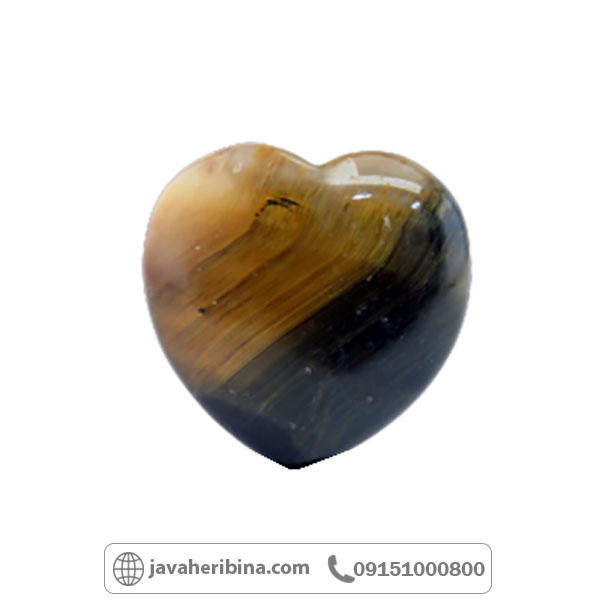 گردنبند چشم ببر طرح قلبی _کد:34782