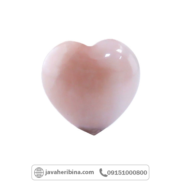 گردنبند رز کوارتز طرح قلب _کد:34785