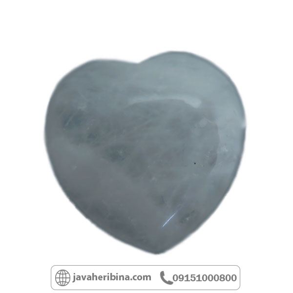 گردنبند کوارتز طرح قلبی _کد:34789