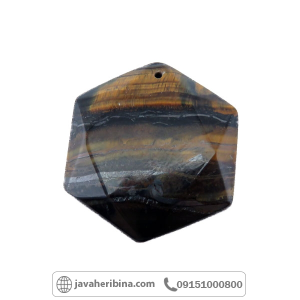 گردنبند چشم ببر با تراش خاص _کد:34792