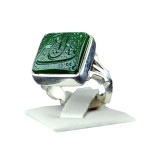 انگشتر یشم یمنی با حکاکی یا قتیل العبرات _کد:34808