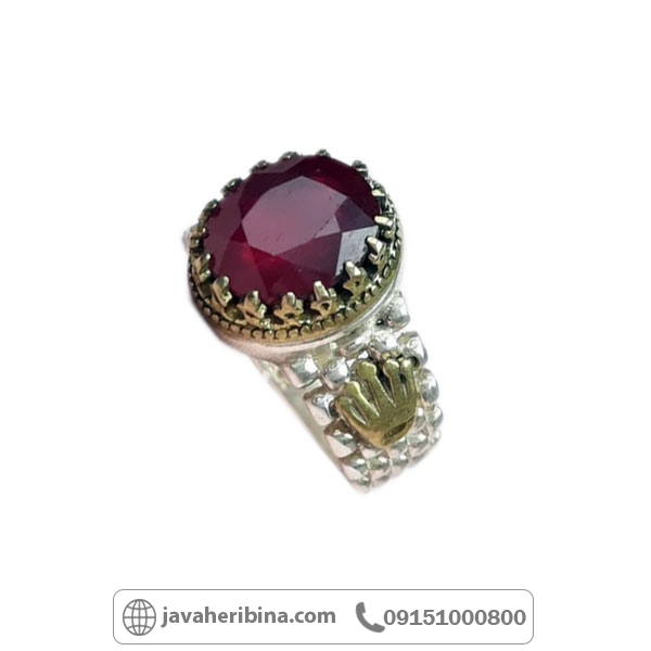 انگشتر یاقوت سرخ رولکسی خوش رنگ _کد:34835