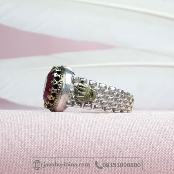انگشتر یاقوت سرخ رولکسی خوش رنگ _کد:34835
