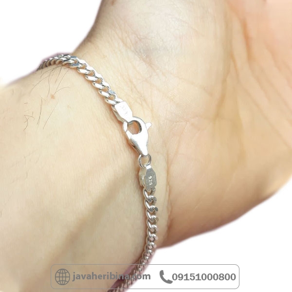 دستبند نقره کارتیر خاص و زیبا _کد:34841