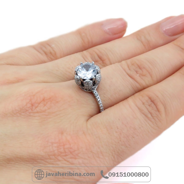 انگشتر نقره جواهری زنانه زیبا _کد:34866