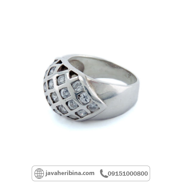 انگشتر نقره تایلندی نگین سوئیسی _کد:34878