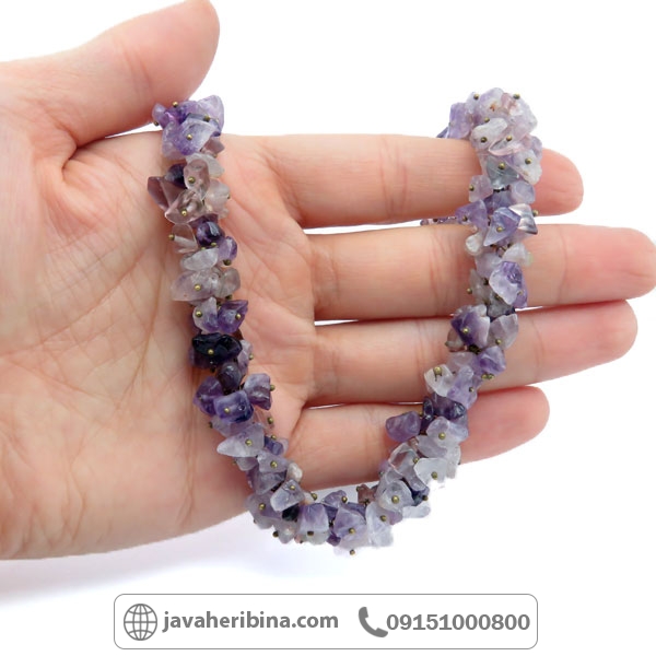 سینه ریز آمتیست دست ساز فاخر خاص _کد:34880