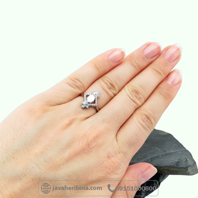 انگشتر خرمهره نقره زنانه _کد:34886