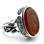 نقره مردانه با حکاکی ناد علی _کد:34896