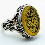 نقره مردانه با حکاکی علی و فاطمه _کد:34900