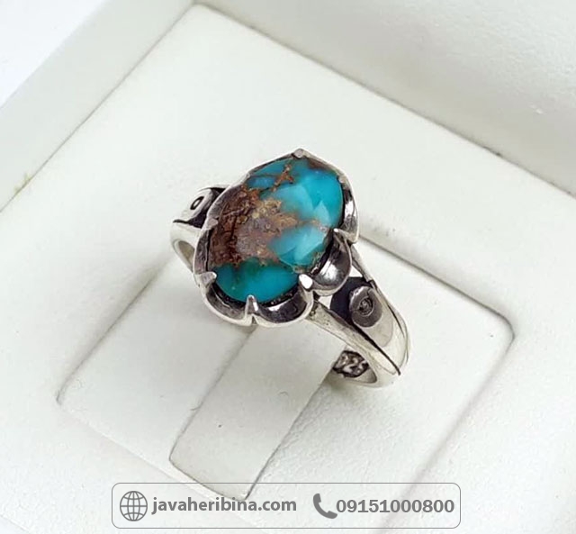 انگشتر فیروزه نیشابوری زنانه و مردانه زیبا _کد:34915