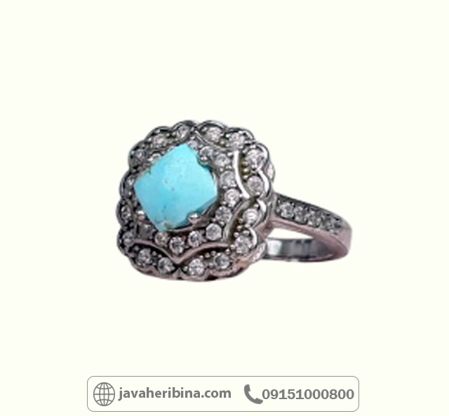 انگشتر فیروزه نیشابوری عجمی زیبا _کد:34917