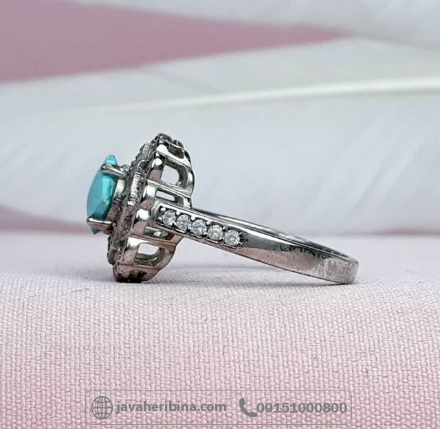 انگشتر فیروزه نیشابوری عجمی زیبا _کد:34917