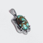 گردنبند فیروزه نیشابوری شجری زیبا _کد:۳۴۹۵۰