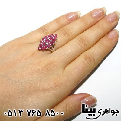 انگشتر یاقوت سرخ درشت اشرافی زنانه