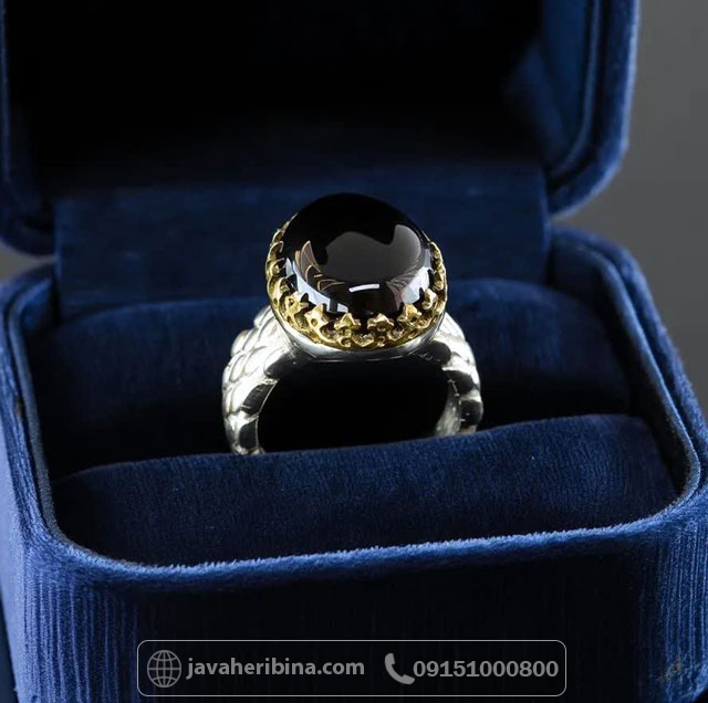 انگشتر عقیق سیاه (اونیکس) نقره مردانه رولکسی _کد:34959 انگشتر عقیق سیاه (اونیکس) نقره مردانه رولکسی _کد:34959