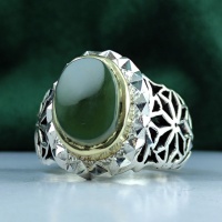 انگشتر یشم یمنی دست ساز و فاخر 