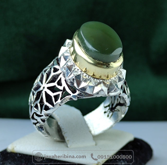 انگشتر یشم یمنی دست ساز و فاخر _کد:34984