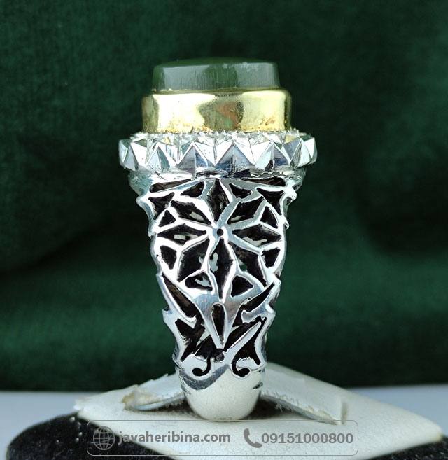 انگشتر یشم یمنی دست ساز و فاخر _کد:34984