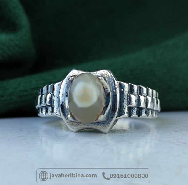 انگشتر عقیق باباقوری مردانه رولکسی _کد:34988