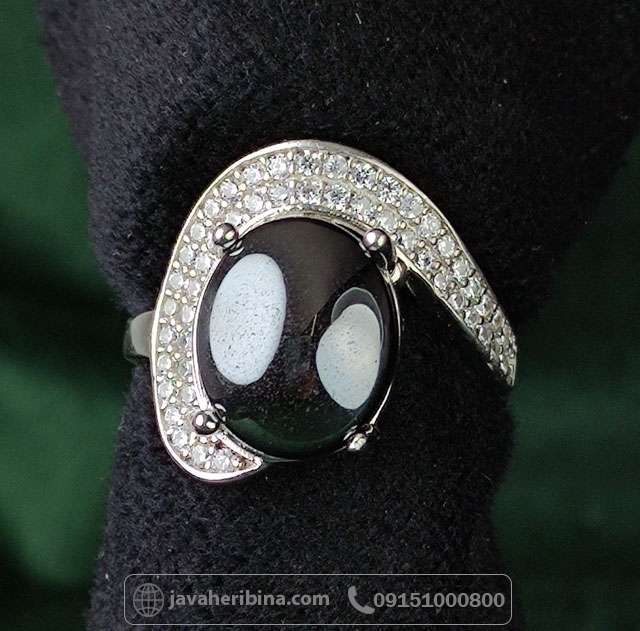 انگشتر حدید نقره زنانه زیبا _کد:34995