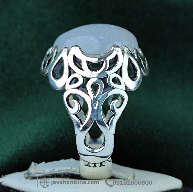 انگشتر عقیق باباقوری دو چشم بسیار خاص وزیبا _کد:34997