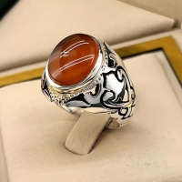 انگشتر عقیق یمنی سرخ لوکس وفاخر با رکاب کادری _کد:35014