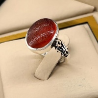 انگشتر عقیق یمنی سرخ با حکاکی و من یتق الله همراه با حرز و تربت _کد:35019