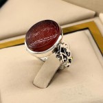 سرخ با حکاکی و من یتق الله همراه با حرز و تربت _کد:35020 سرخ با حکاکی و من یتق الله همراه با حرز و تربت _کد:35020