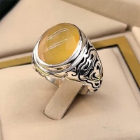 انگشتر عقیق یمنی پرتقالی نقره مردانه فاخر _کد:35022