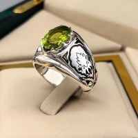 انگشتر زبرجد نقره مردانه لوکس و فاخر 