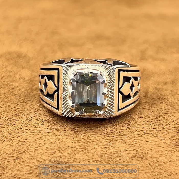 انگشتر الماس روسی (موزانایت) دست ساز و فاخر _کد:35032