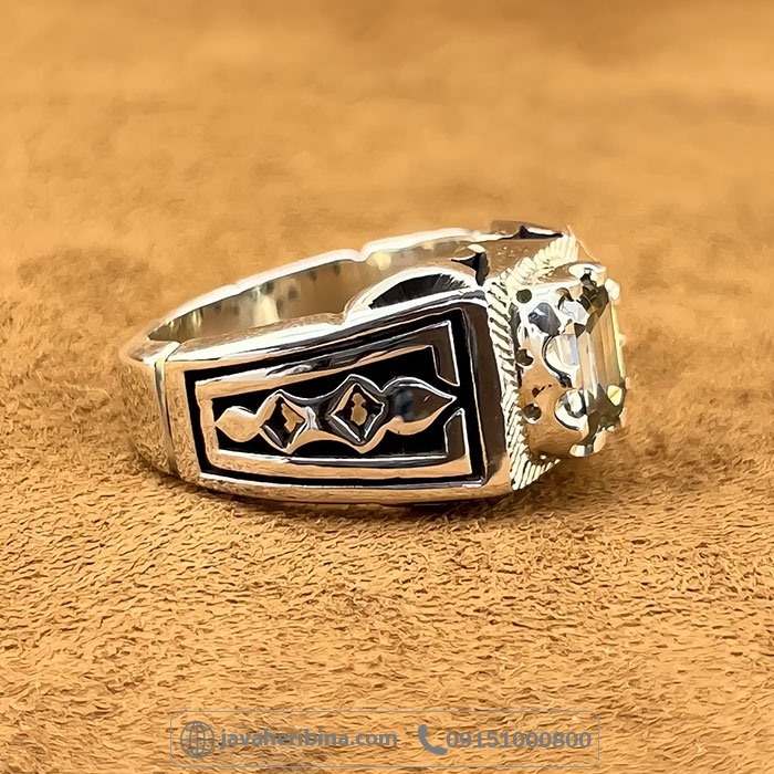 انگشتر الماس روسی (موزانایت) دست ساز و فاخر _کد:35032