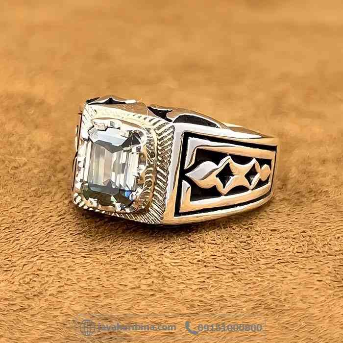 انگشتر الماس روسی (موزانایت) دست ساز و فاخر _کد:35032