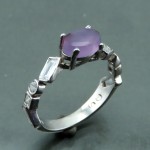 انگشتر عقیق یمنی کبود ظریف و زیبا _کد:۳۵۰۴۱