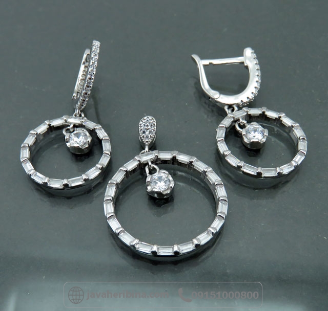 سرویس نقره زنانه رودیوم شیک _کد:35058