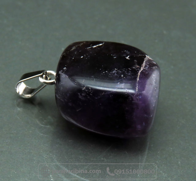 گردنبند آمتیست با تراش خاص و خوش رنگ _کد:35063