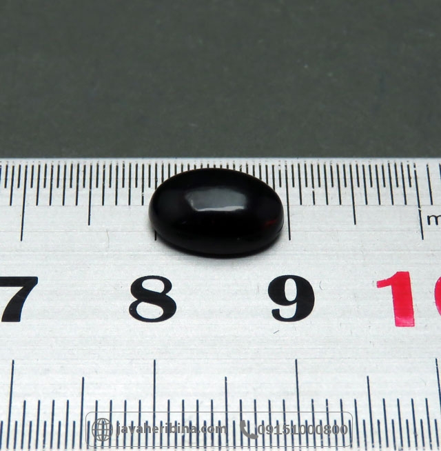 نگین انگشتر اوپال سیاه با طیف نوری هفت رنگ _کد:35071