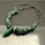 سینه ریز یشم زیبا و خوش رنگ با تراش خاص _کد:35072