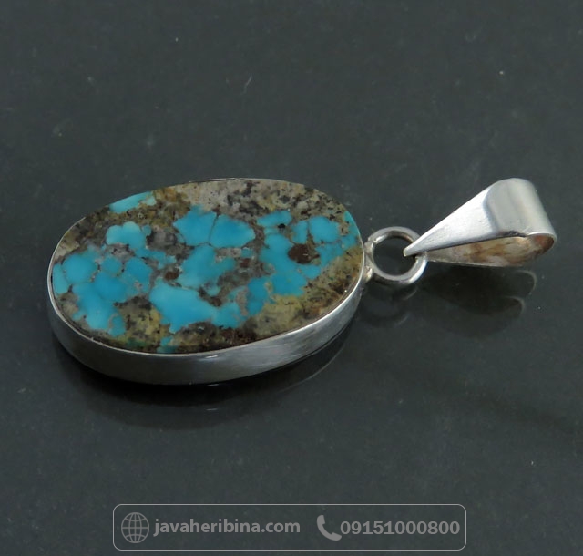 گردنبند فیروزه نیشابوری خوش رنگ و زیبا _کد:35073