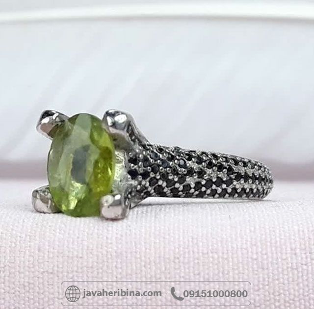 انگشتر زبرجد نقره زنانه خاص _کد:35118