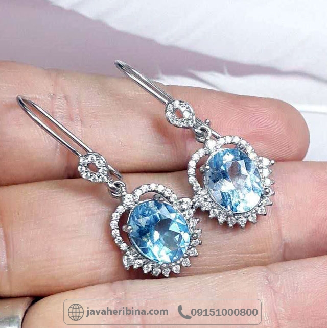 سرویس توپاز نقره زنانه زیبا _کد:35122